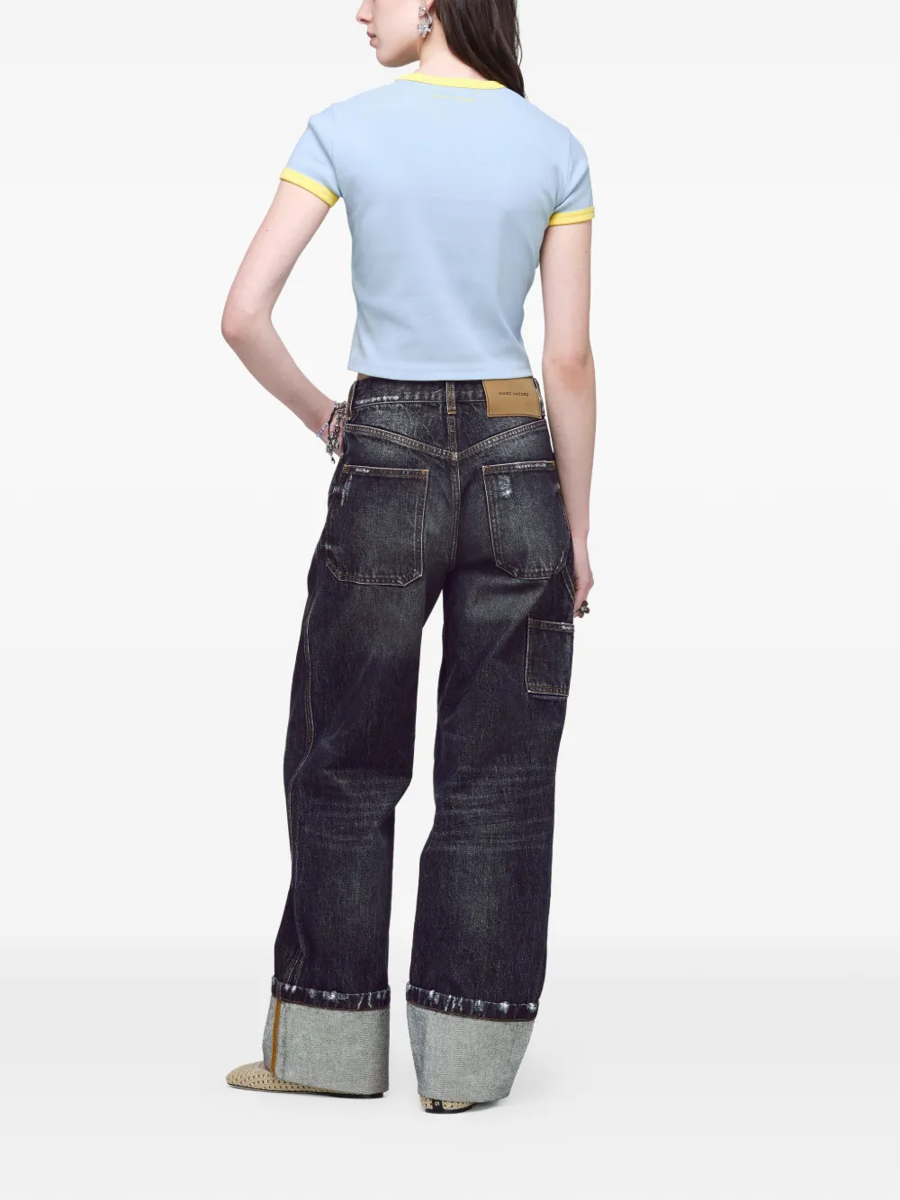 Marc Jacobs Pop J Marc ringer T-shirt Blauw