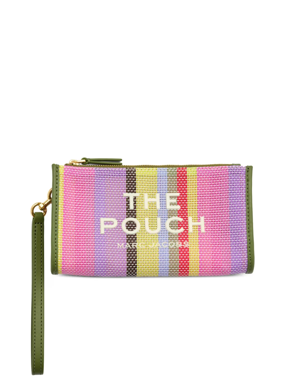 Marc Jacobs The Pouch stripe mesh make up bag - Rosa