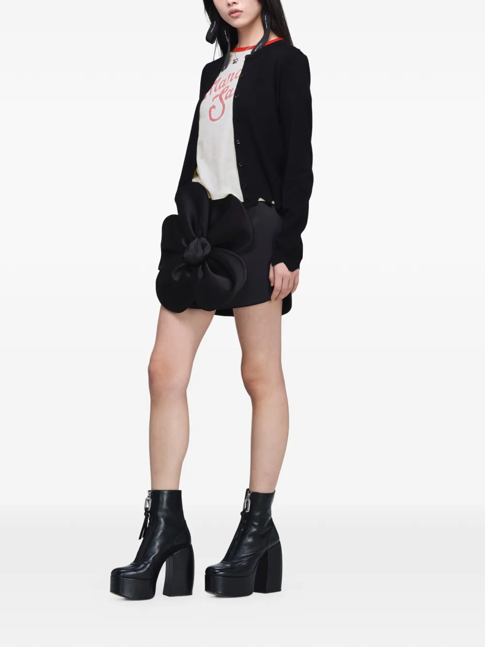 Marc Jacobs Vest met geborduurd logo Zwart