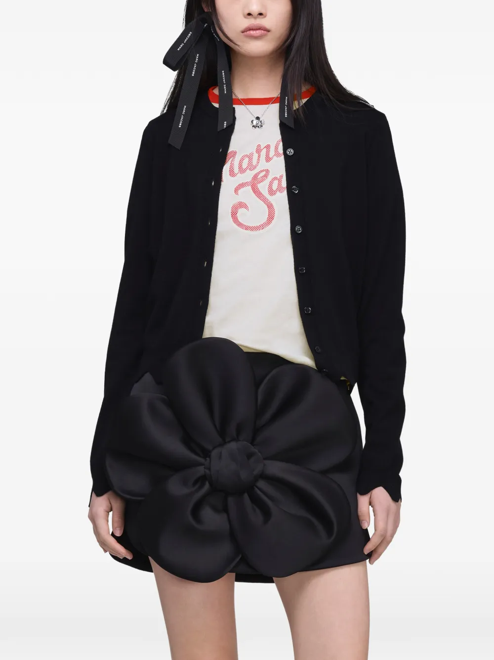 Marc Jacobs Vest met geborduurd logo Zwart