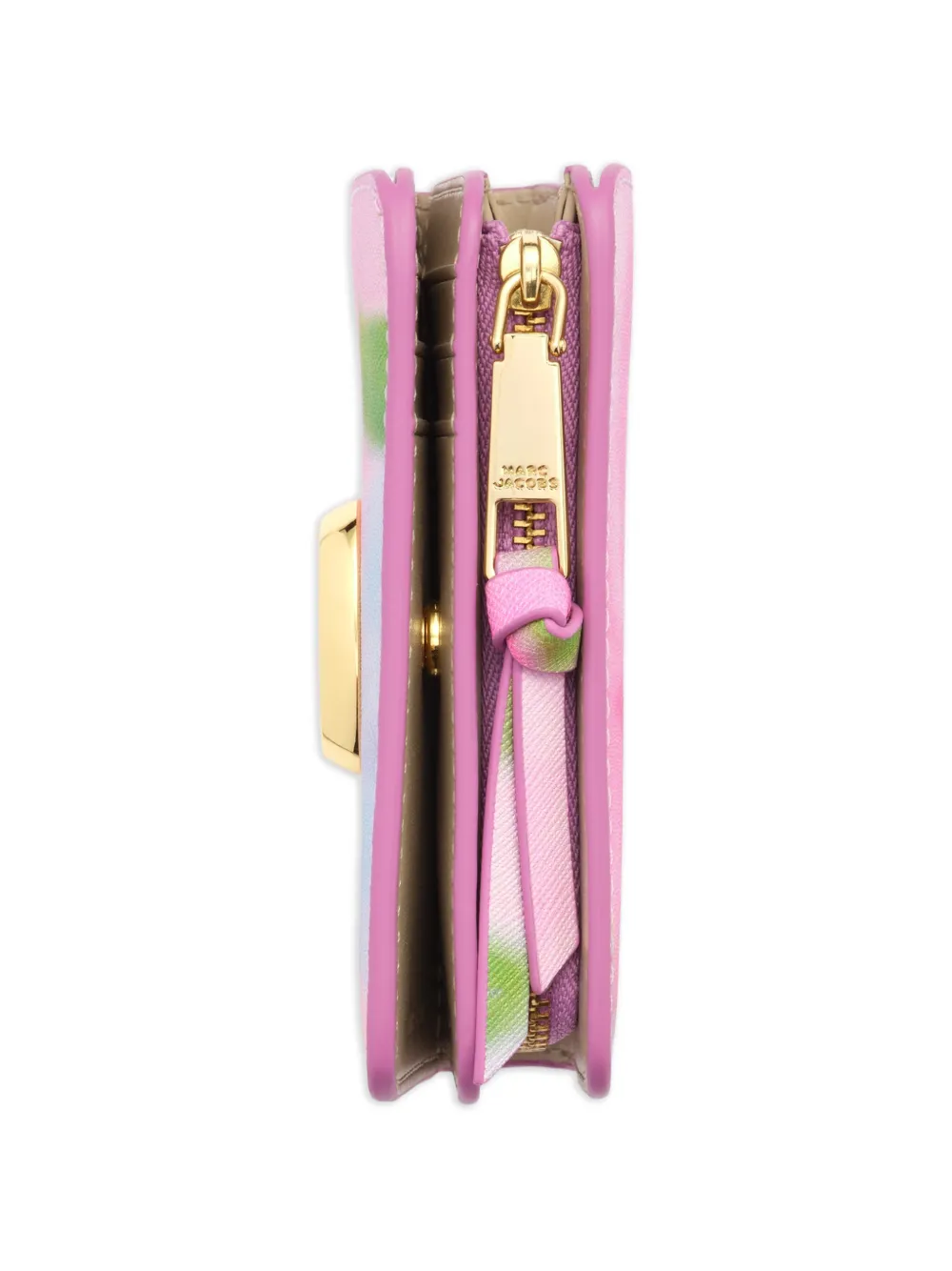 Marc Jacobs The Blured Floral Snapshot kleine portemonnee met bloemenprint Roze