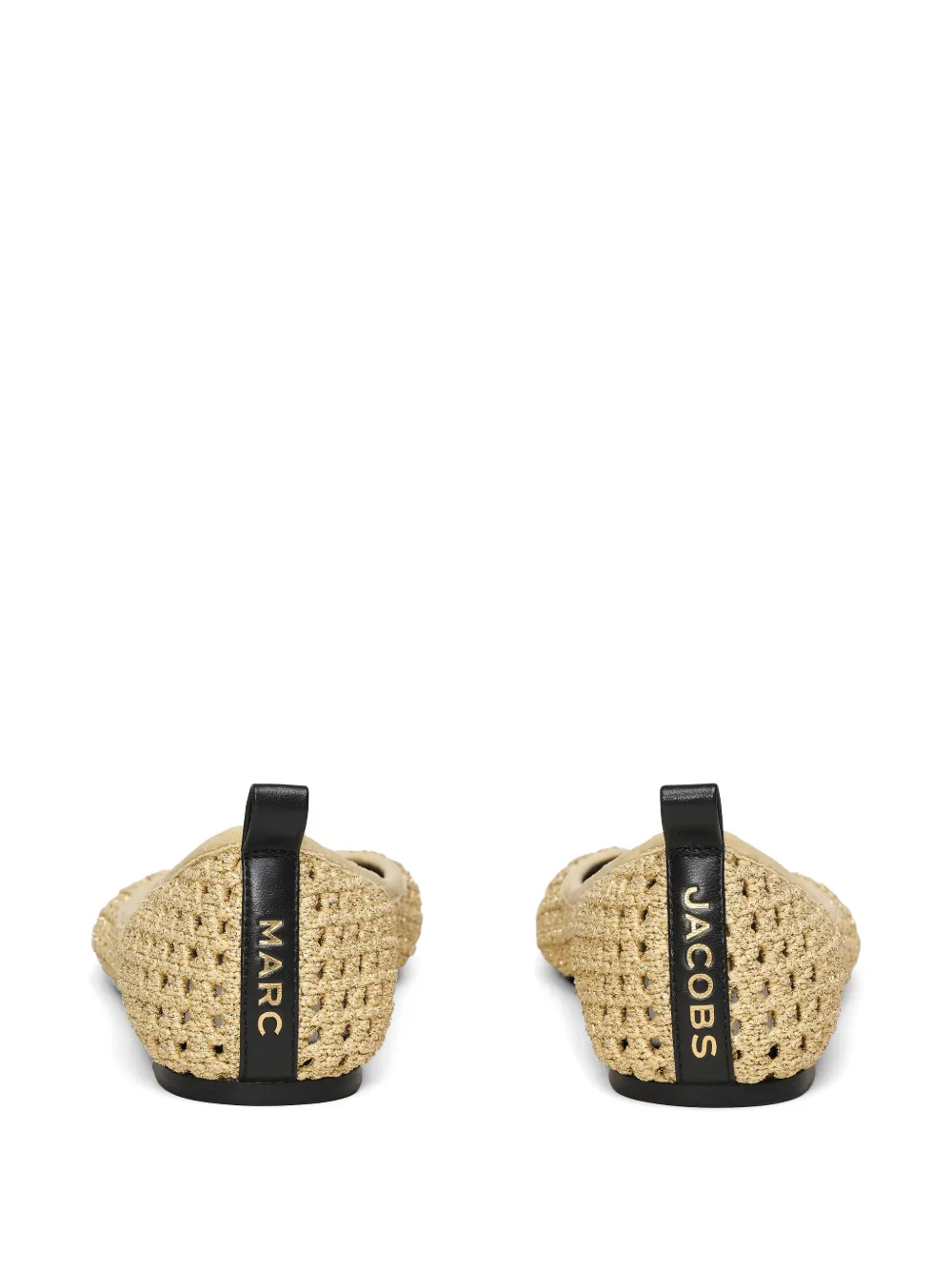 Marc Jacobs The Crochet Lace Up lace-up ballet flats Beige