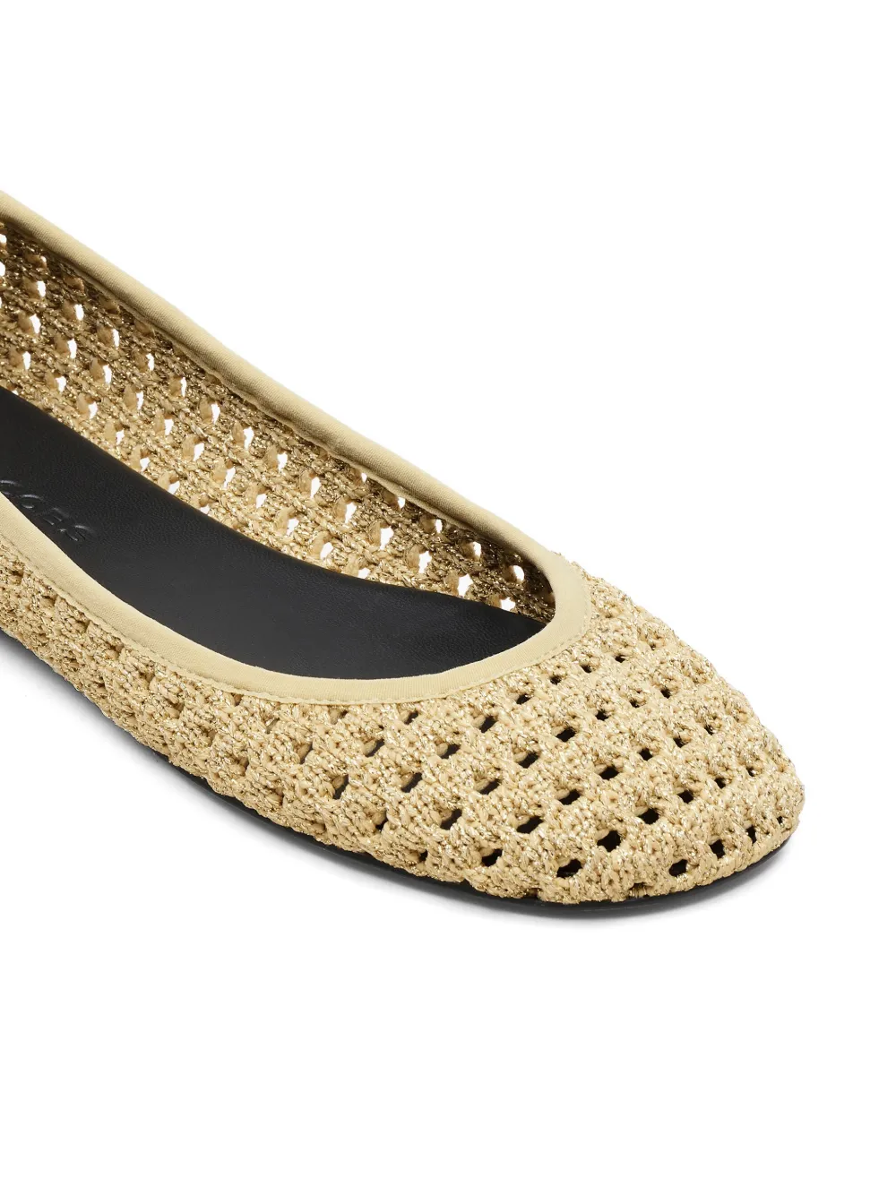 Marc Jacobs The Crochet Lace Up lace-up ballet flats Beige