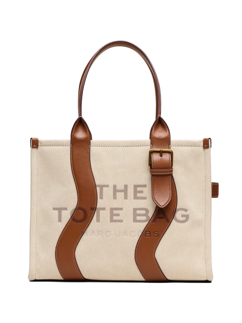 Marc Jacobs large The Wavy canvas tote bag - Neutrals