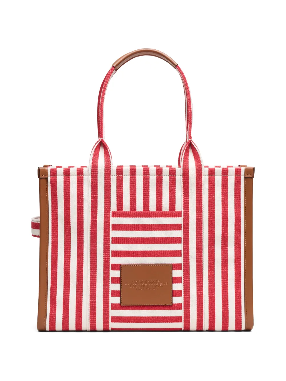 Marc Jacobs The Shopper grote gestreepte shopper Rood