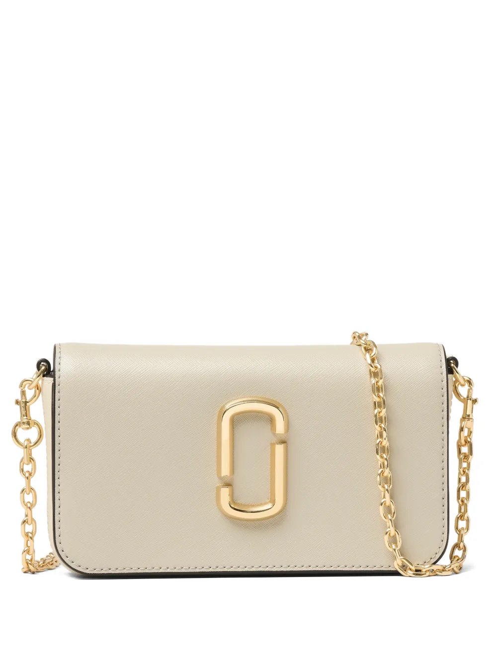 Marc Jacobs The Snapshot logo-plaque clutch bag - Grigio