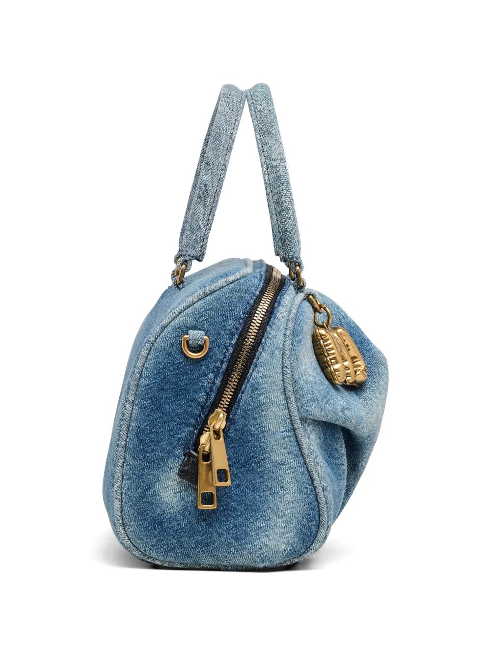 Marc Jacobs The Wave kleine denim shopper Blauw