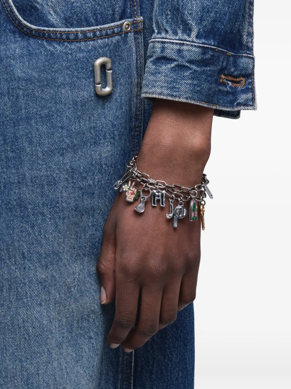 Marc Jacobs The Pop Americana charm bracelet - Argento