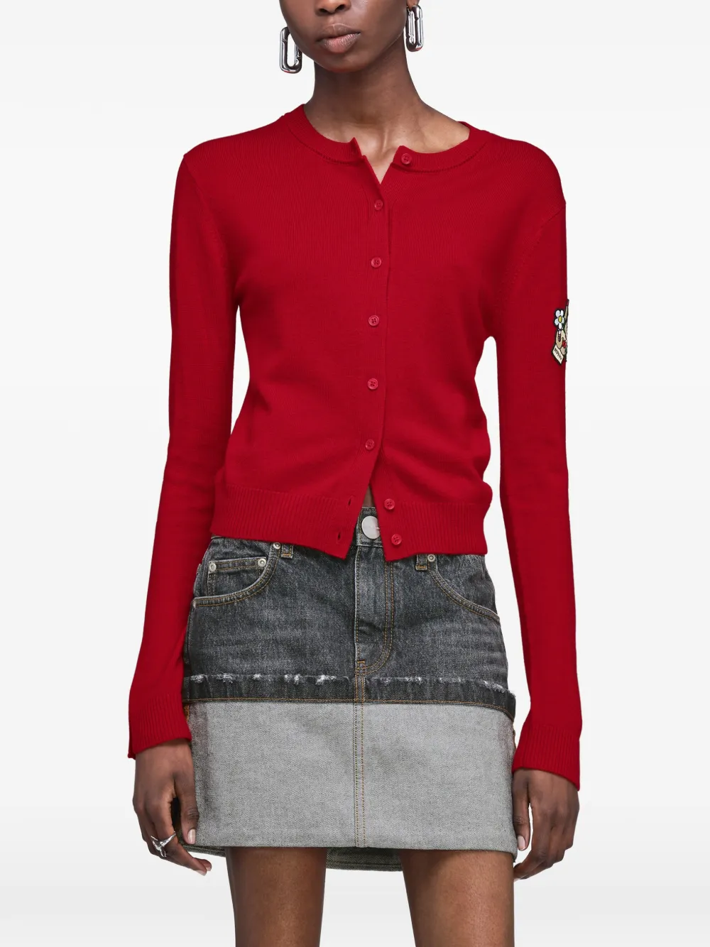 Marc Jacobs Vest met tatoeage applicatie Rood