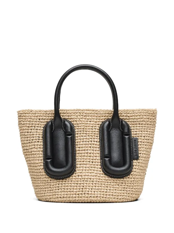 Marc Jacobs Babe Small Tote In Woven | Neutrals | FARFETCH