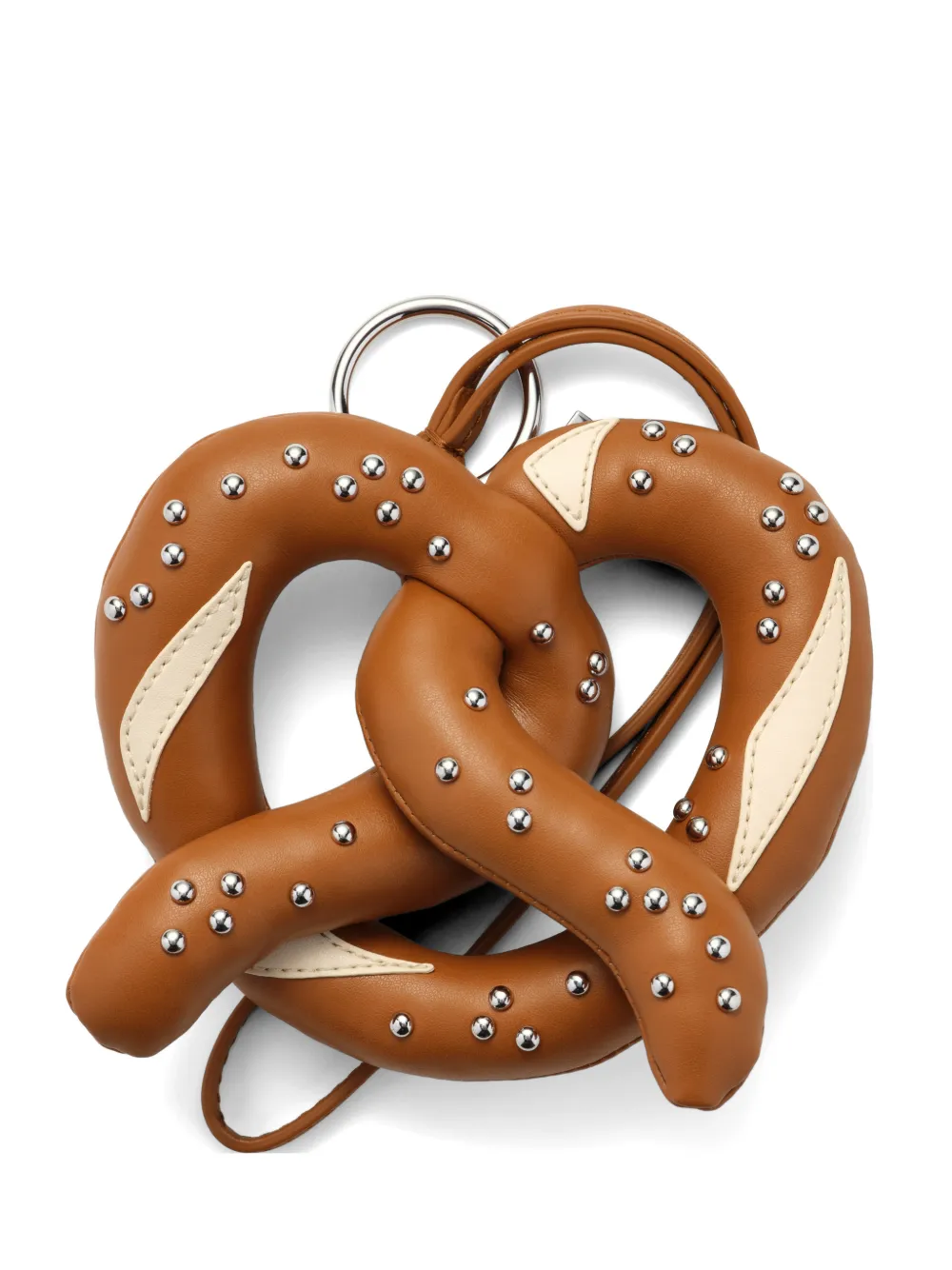 Marc Jacobs pretzel-shape bag charm - Braun