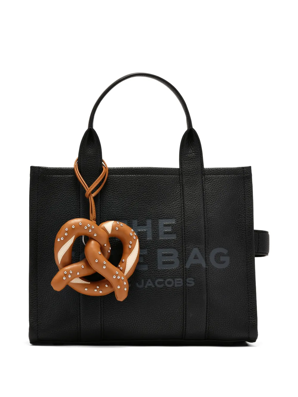 Marc Jacobs Tas bedel in pretzel vorm Bruin