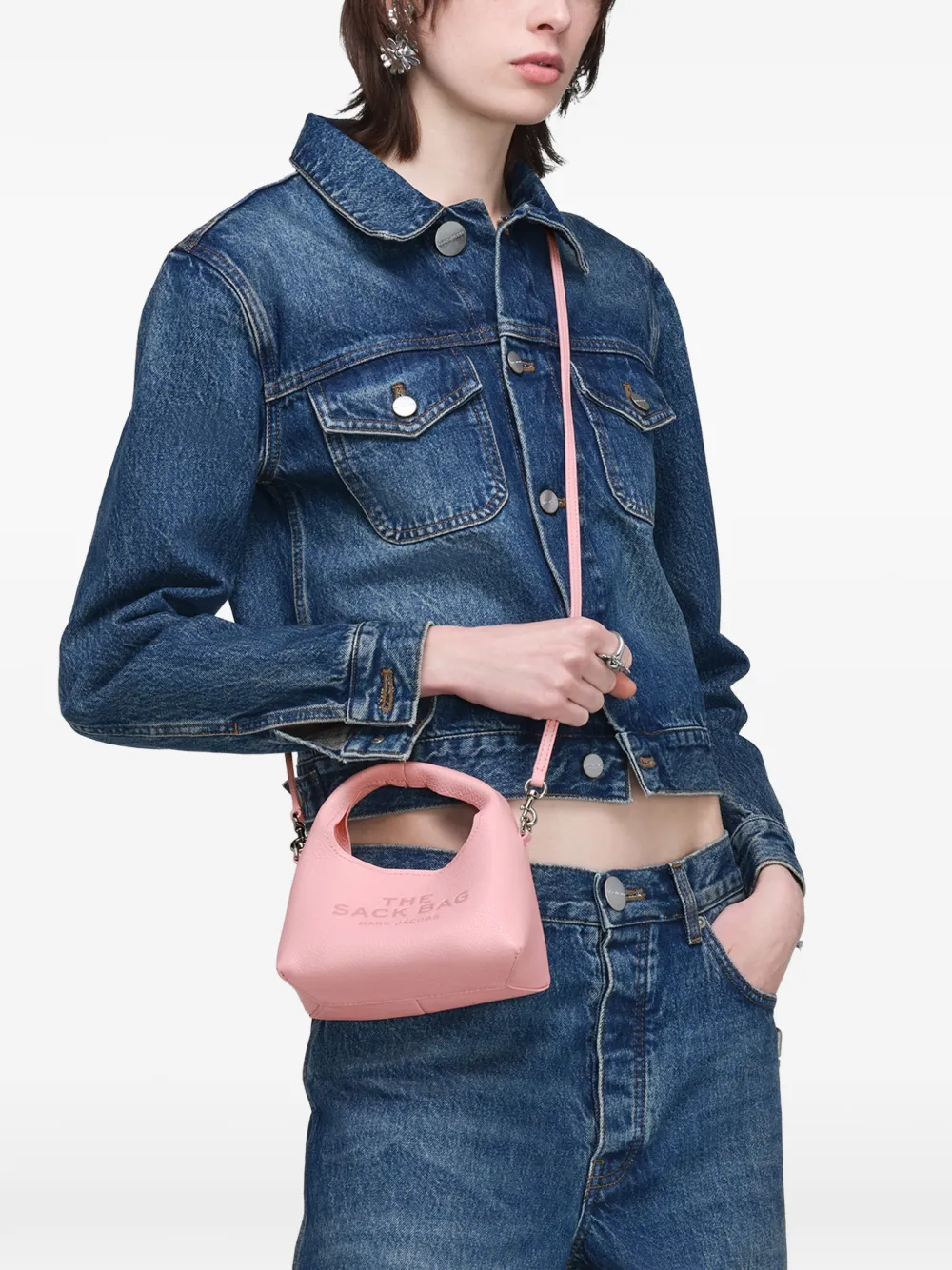 Marc Jacobs The Micro Sack crossbodytas Roze