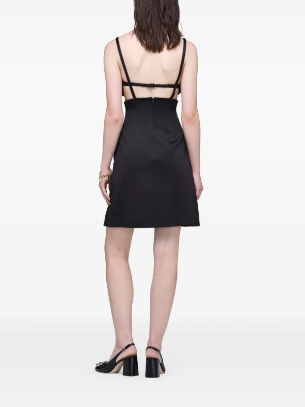 Marc Jacobs daisy-appliqué Mini Dress | Black | FARFETCH