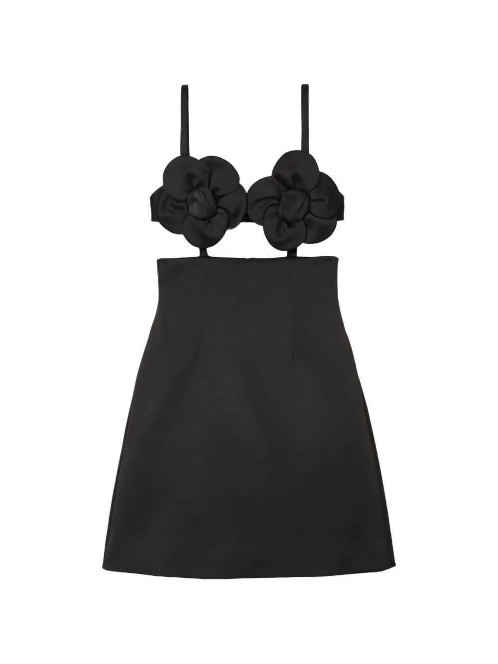 Marc Jacobs daisy-appliqué mini dress - Black