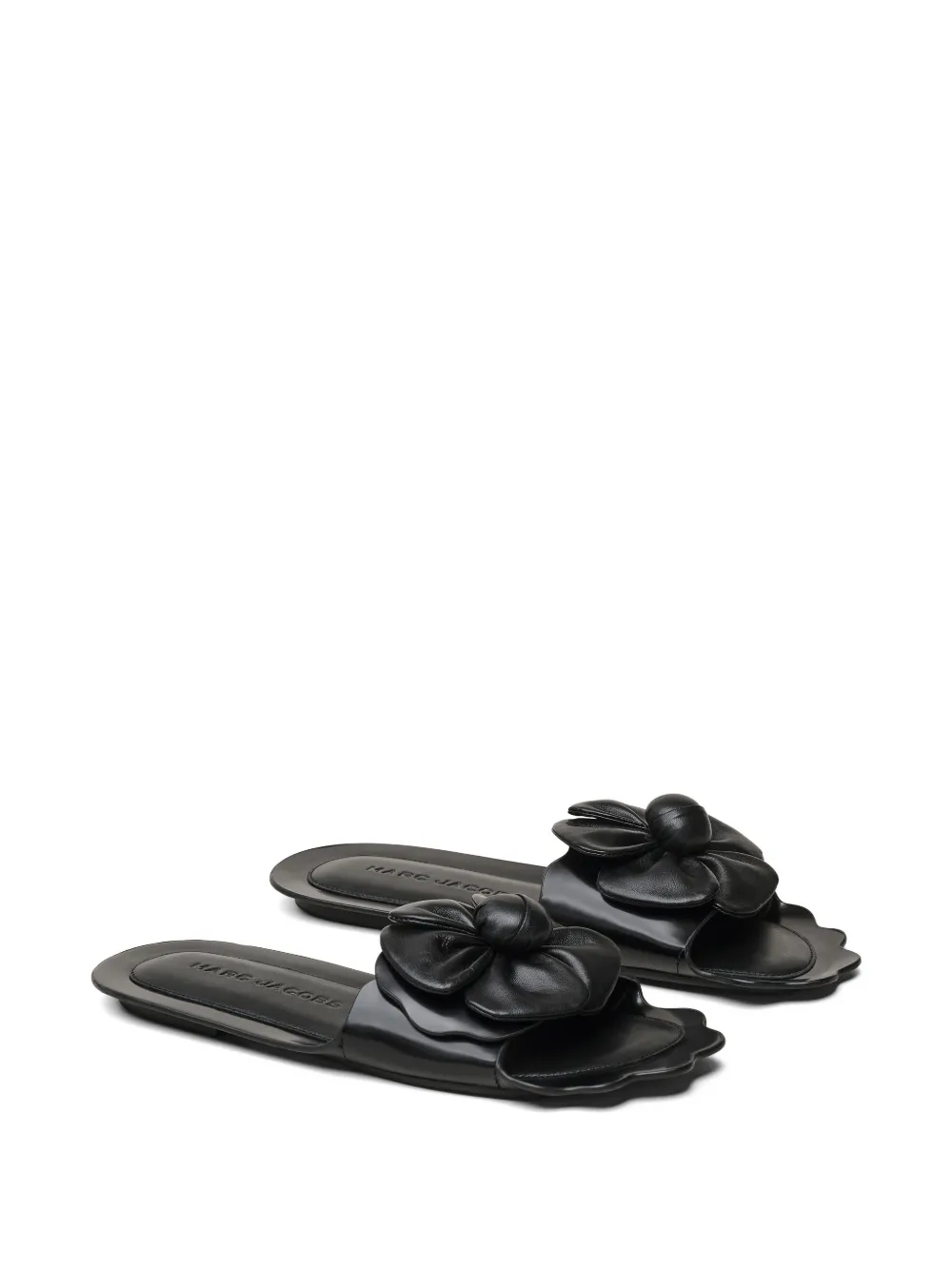 Marc Jacobs Daisy scalloped-edge sandals Zwart