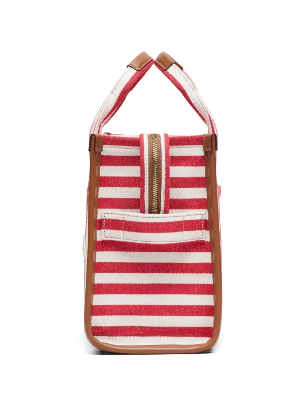 Marc Jacobs ザ ストライプ キャンバス ハンドバッグ M | レッド 