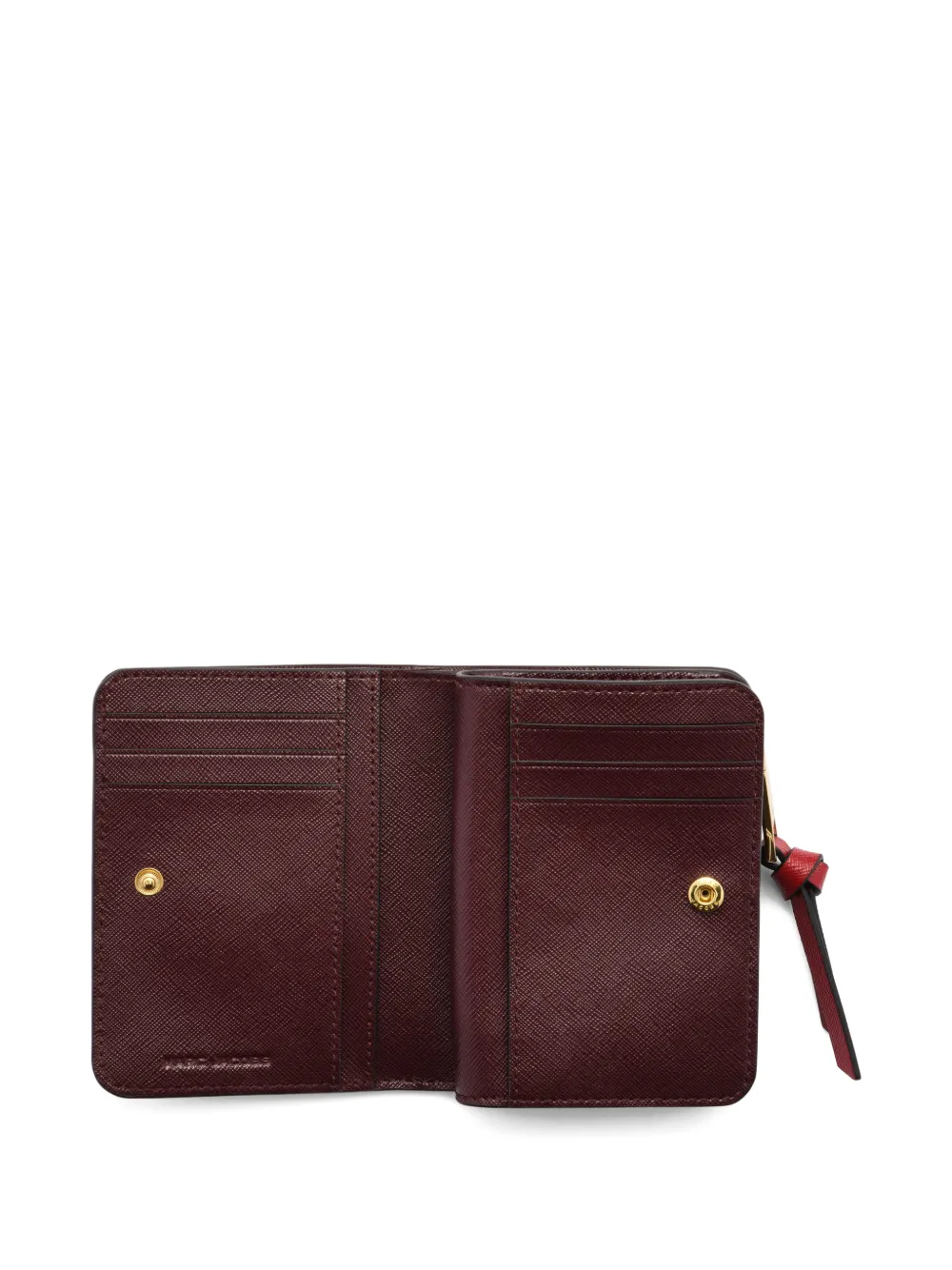 Marc Jacobs The Snapshot kleine portemonnee met logoplakkaat Zwart