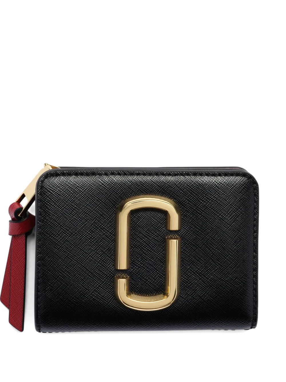 Marc Jacobs The Snapshot Mini logo-plaque wallet - Nero
