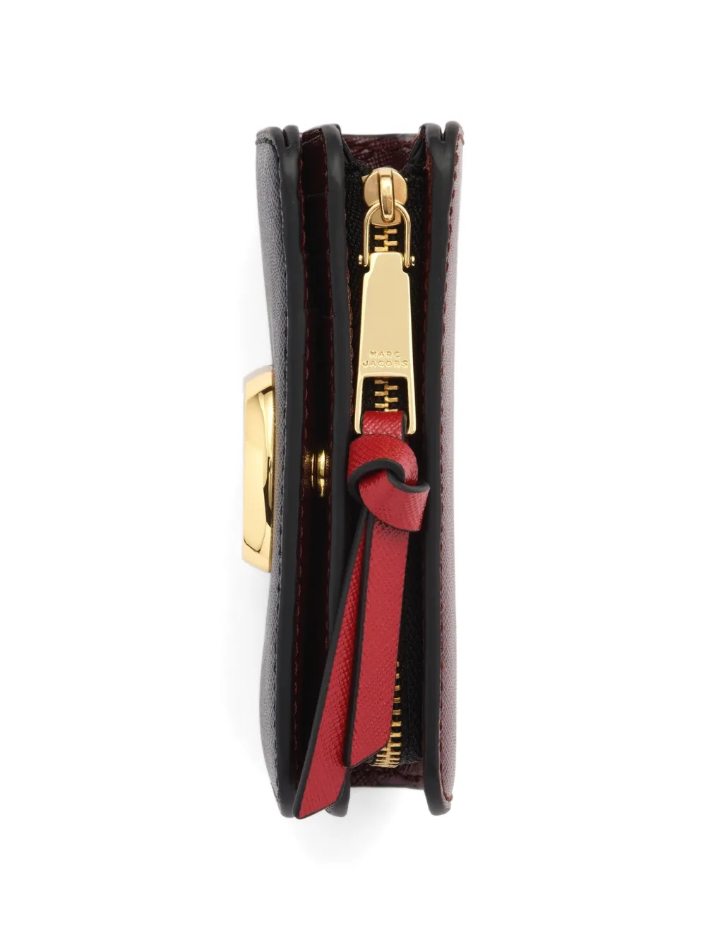 Marc Jacobs The Snapshot kleine portemonnee met logoplakkaat Zwart
