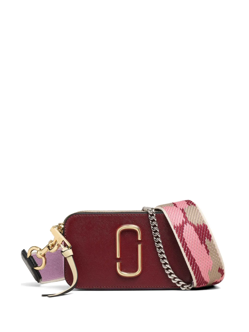 Marc Jacobs Snapshot colorblock leather cross-body bag - Rosso