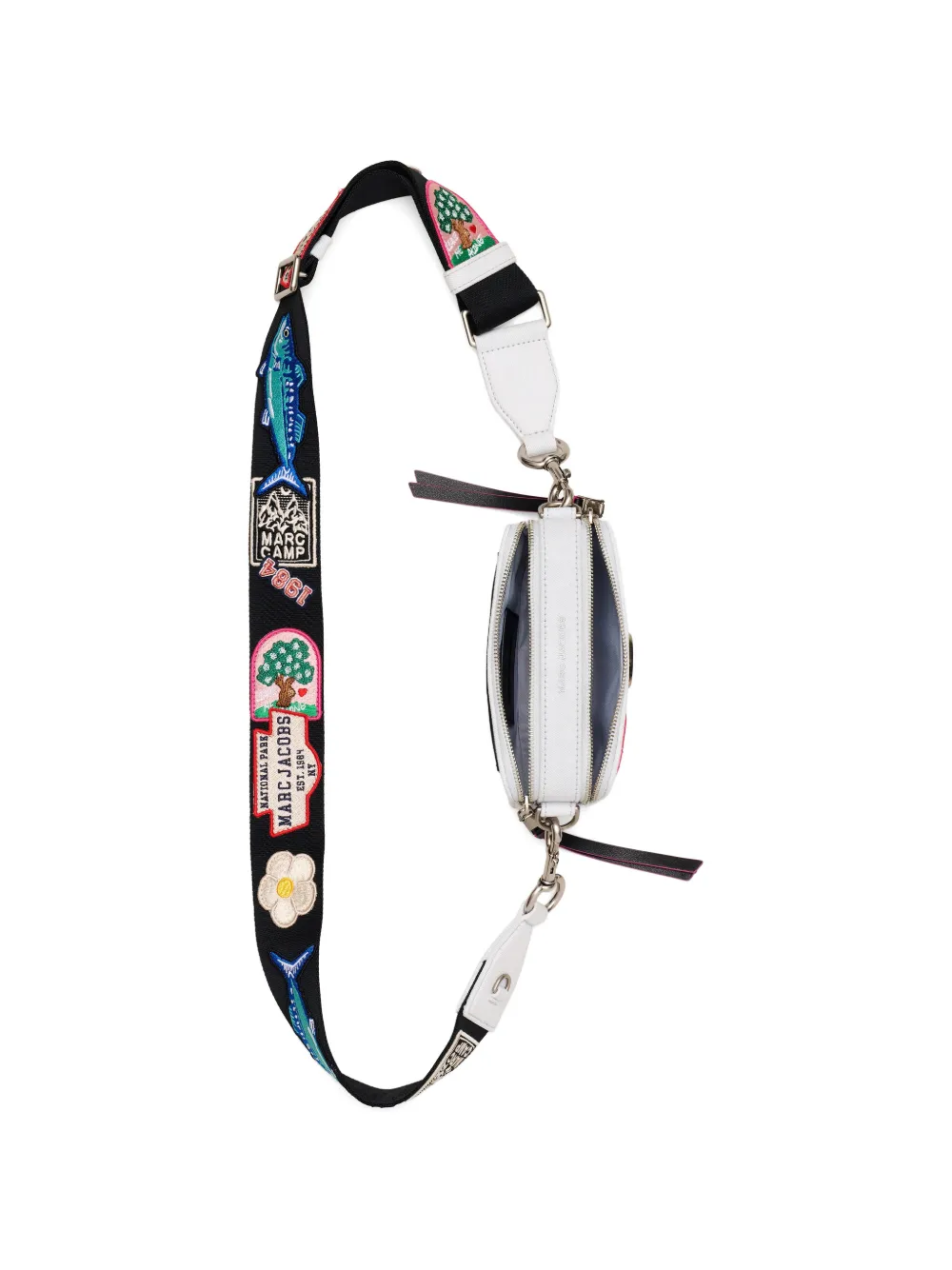 Marc Jacobs The Camp Snapshot schoudertas met patchwork Blauw