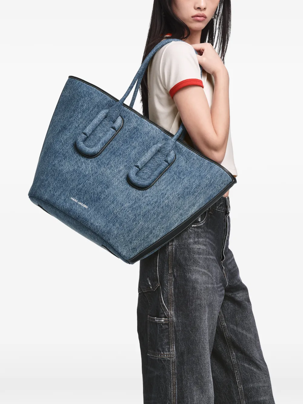 Marc Jacobs The Pop J Marc kleine shopper Blauw