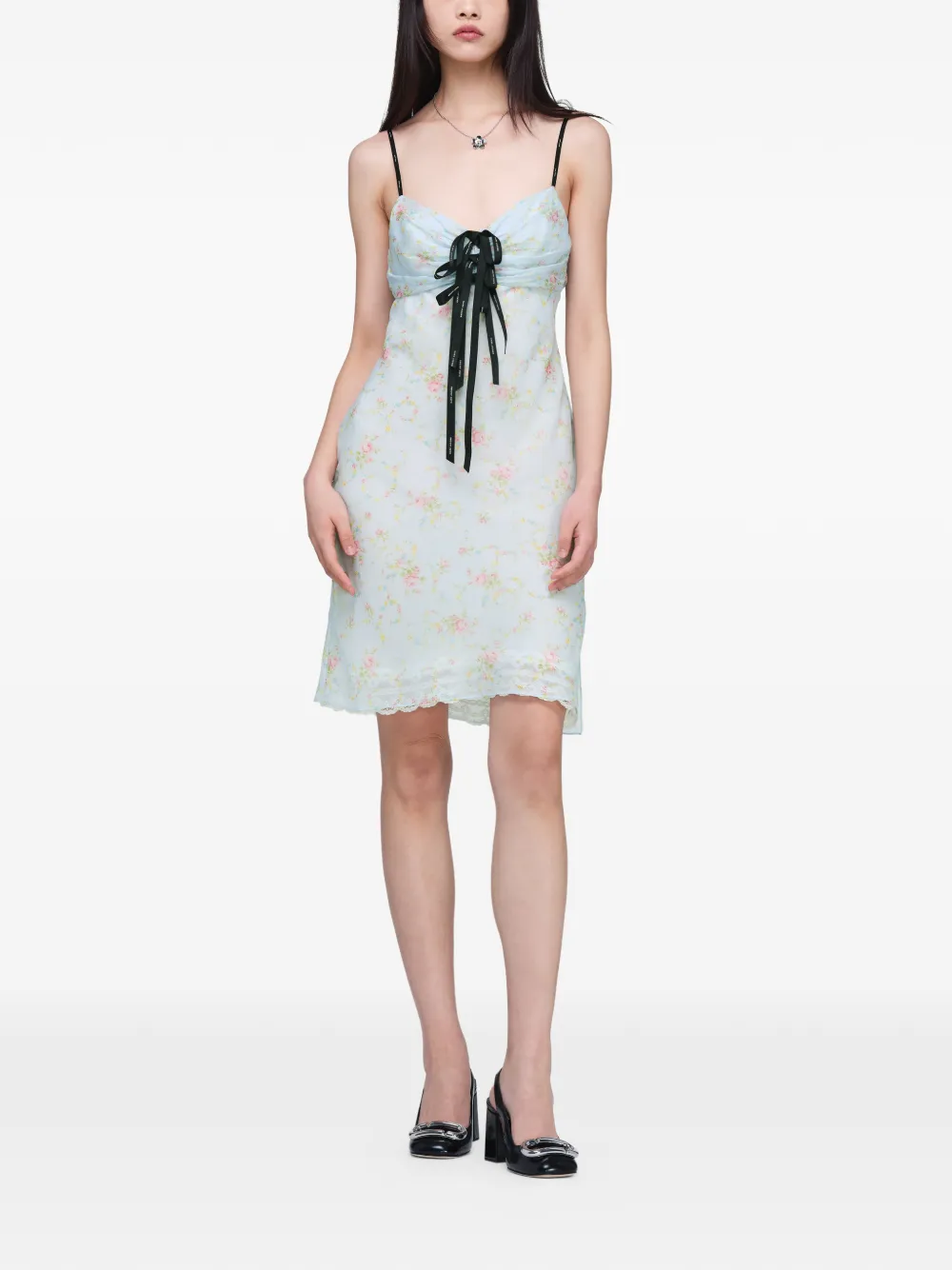 Marc Jacobs Mini-jurk met bloemenprint Blauw