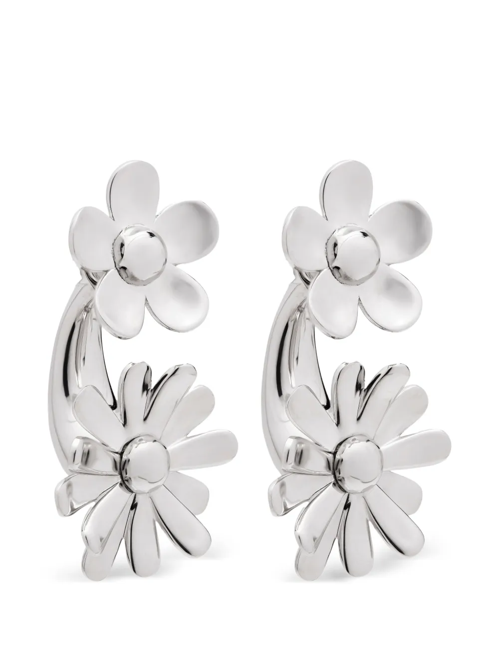 Marc Jacobs The Daisy Wild statement earrings - Argento