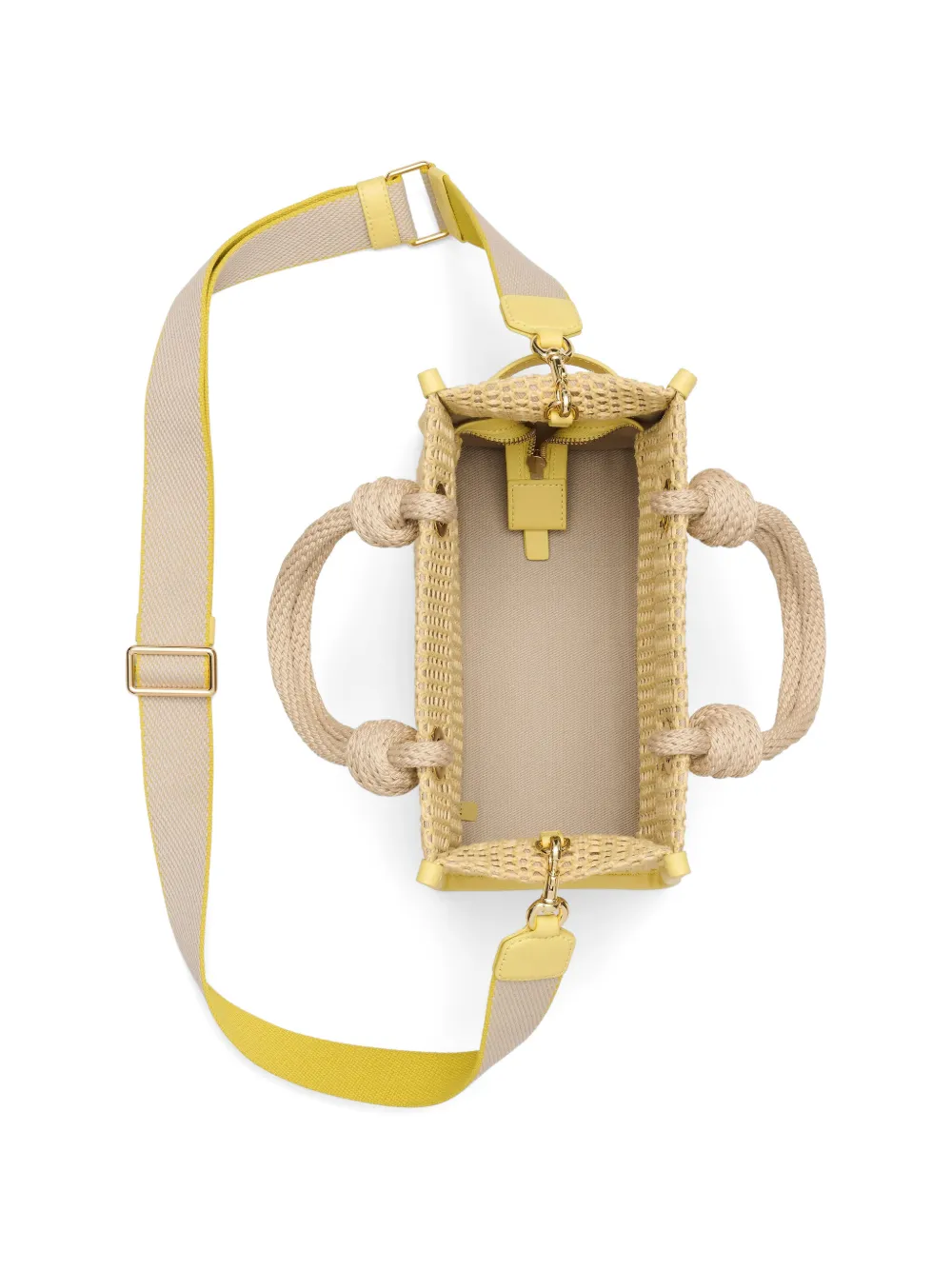 Marc Jacobs Kleine The Woven shopper Beige
