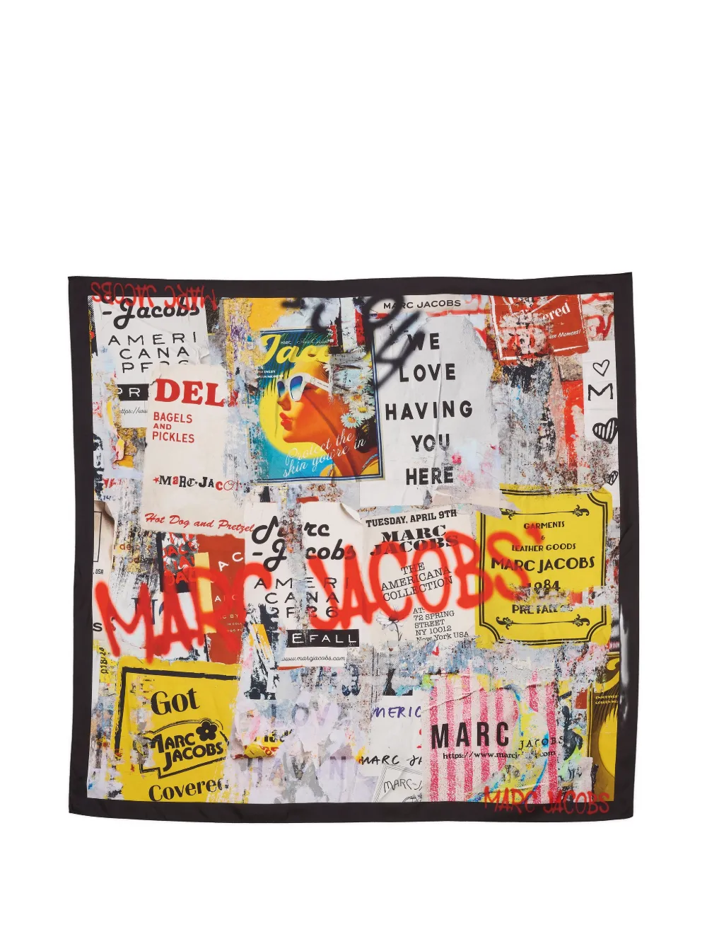 Marc Jacobs Americana scarf - Weiß