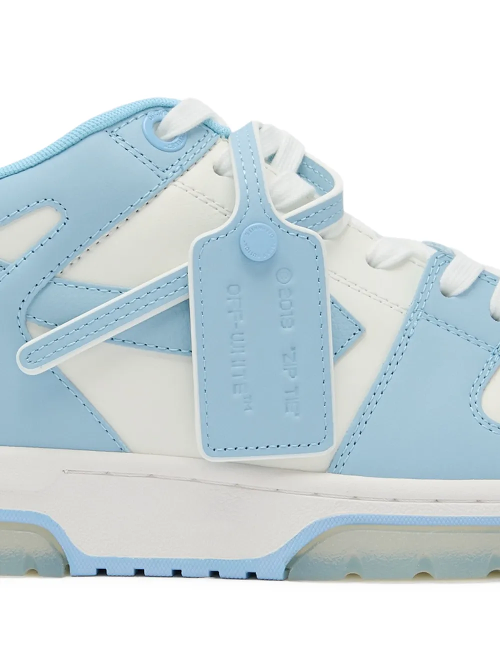 Off-White Out of Office sneakers met vlakken Blauw