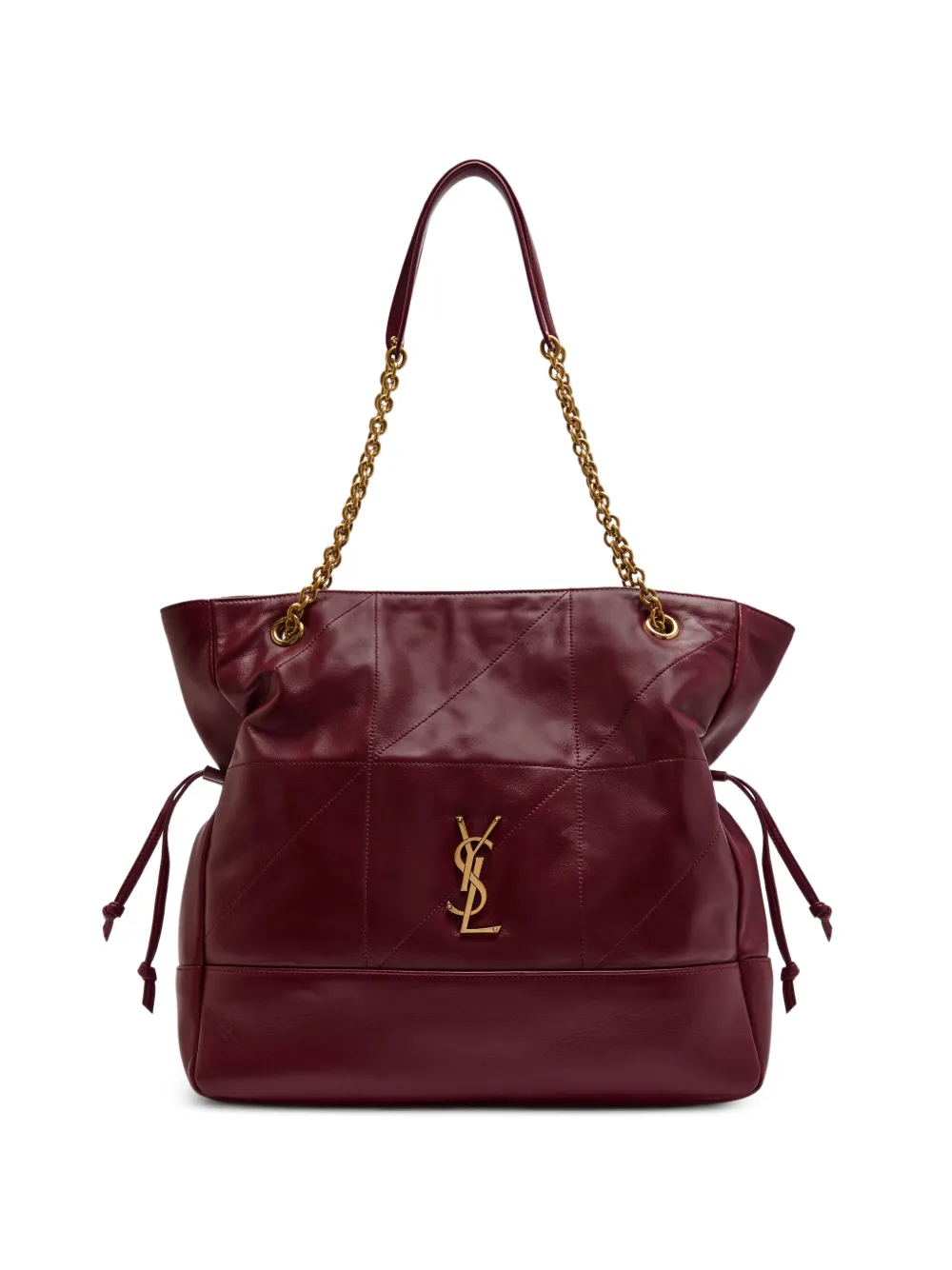 Saint Laurent Gesteppte Schultertasche mit Logo - Rot