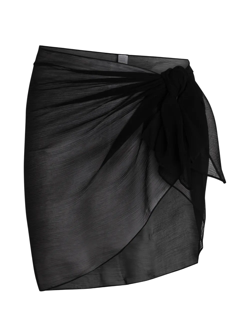 AWAY THAT DAY Sicily knot-detail sarong - Schwarz