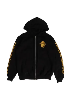 Chrome Hearts Foti Tic Tac Toe zip-up Hoodie | Black | FARFETCH