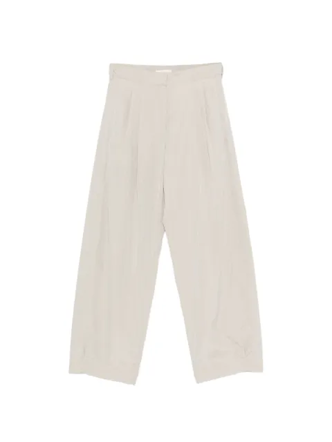 The Row pantalon Iven à design plissé