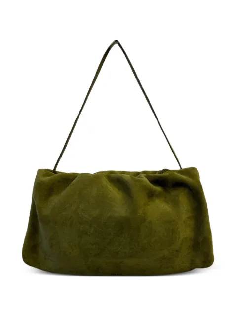 The Row XL Bourse suede shoulder bag