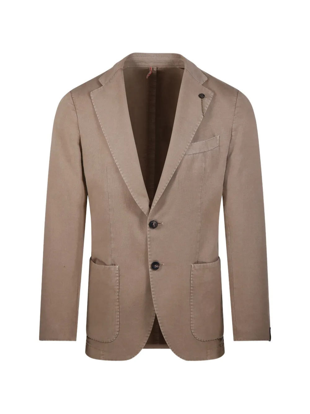 Santaniello notched-lapel blazer - Marrone