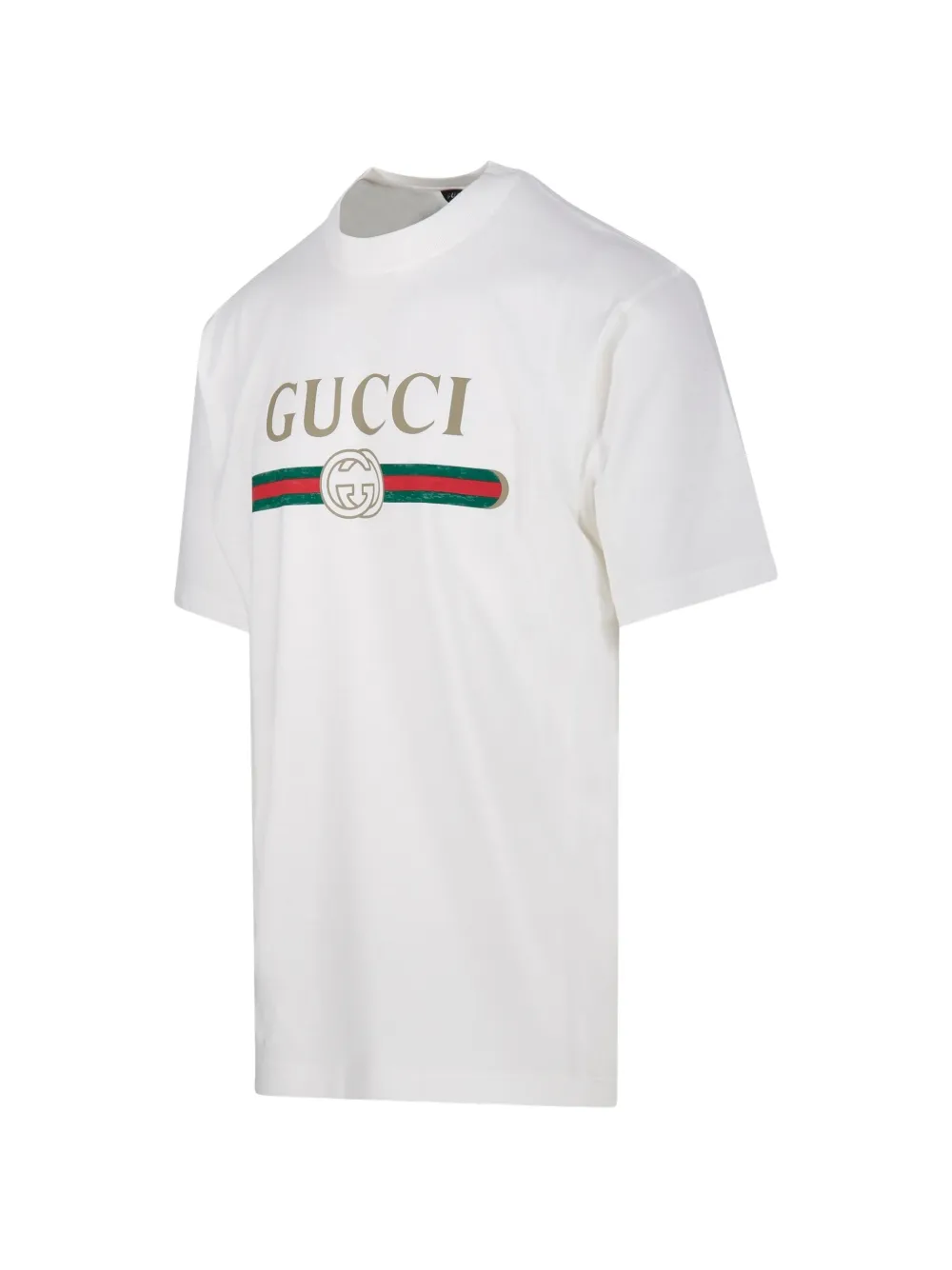Gucci T-shirt met logoprint Beige