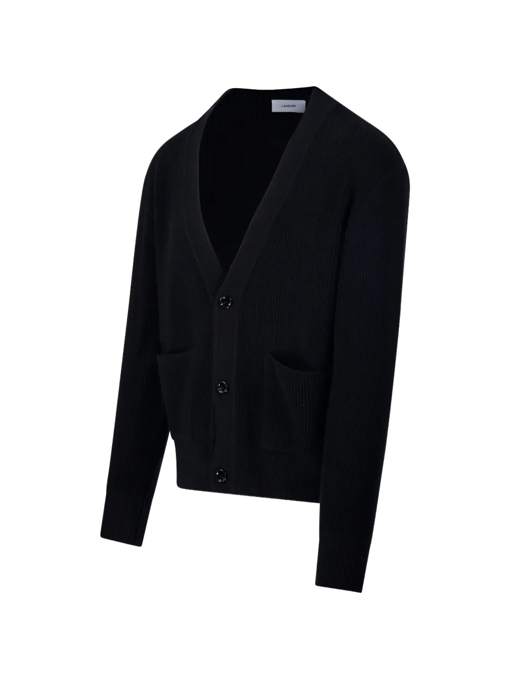 Lardini Vest met V-hals Zwart