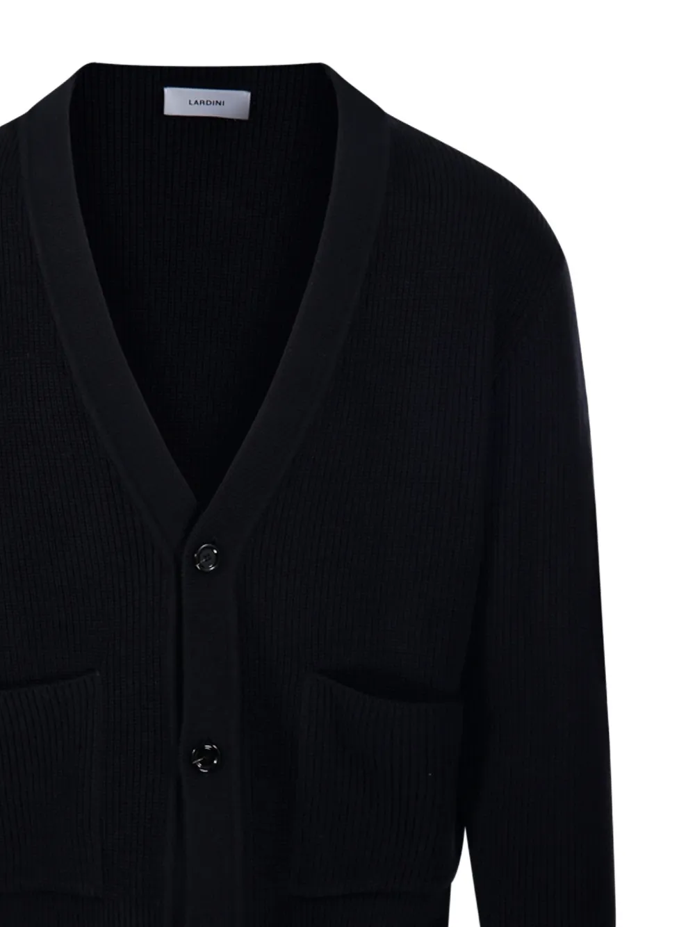 Lardini Vest met V-hals Zwart