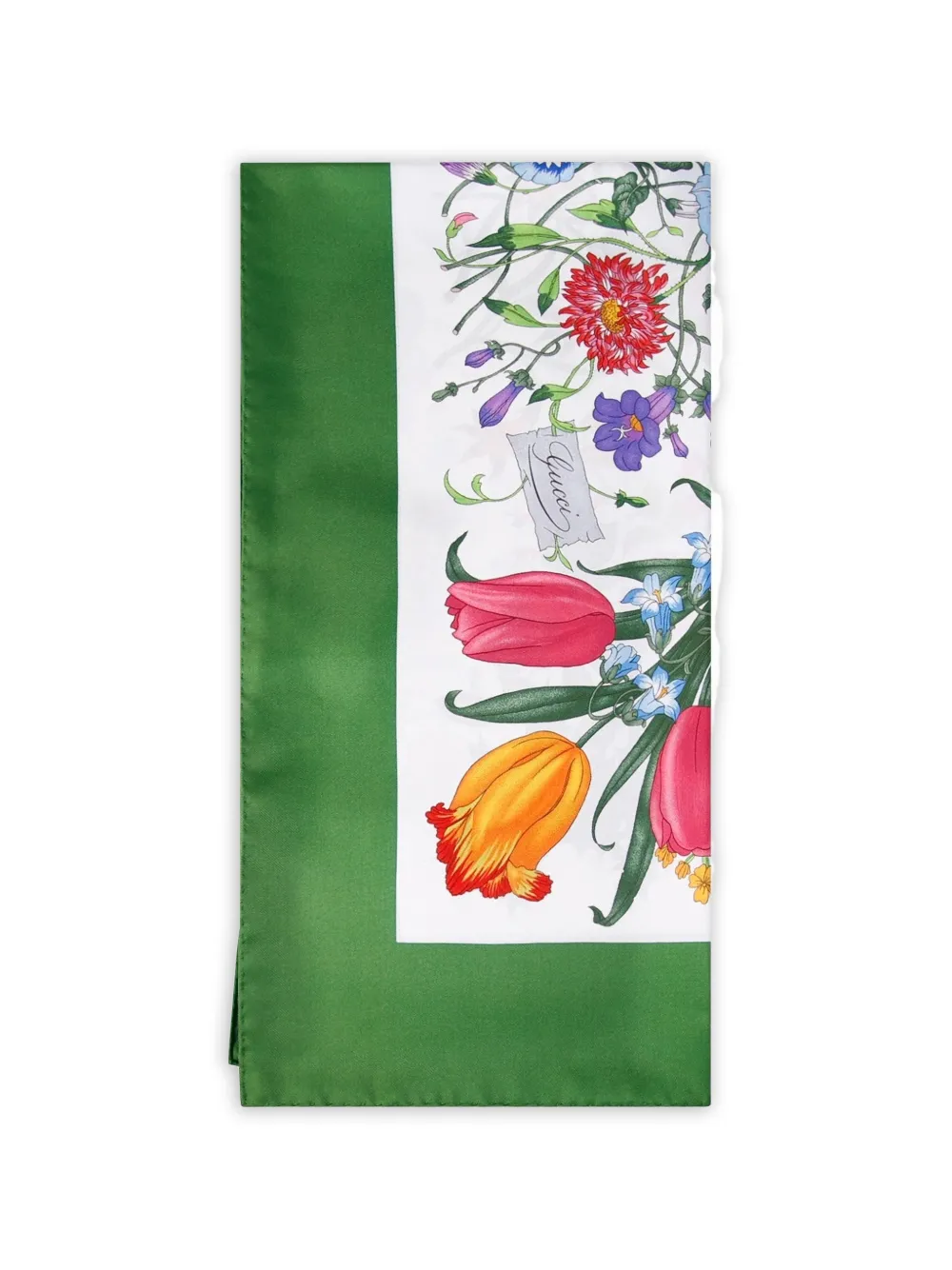 Gucci floral-print scarf - Weiß