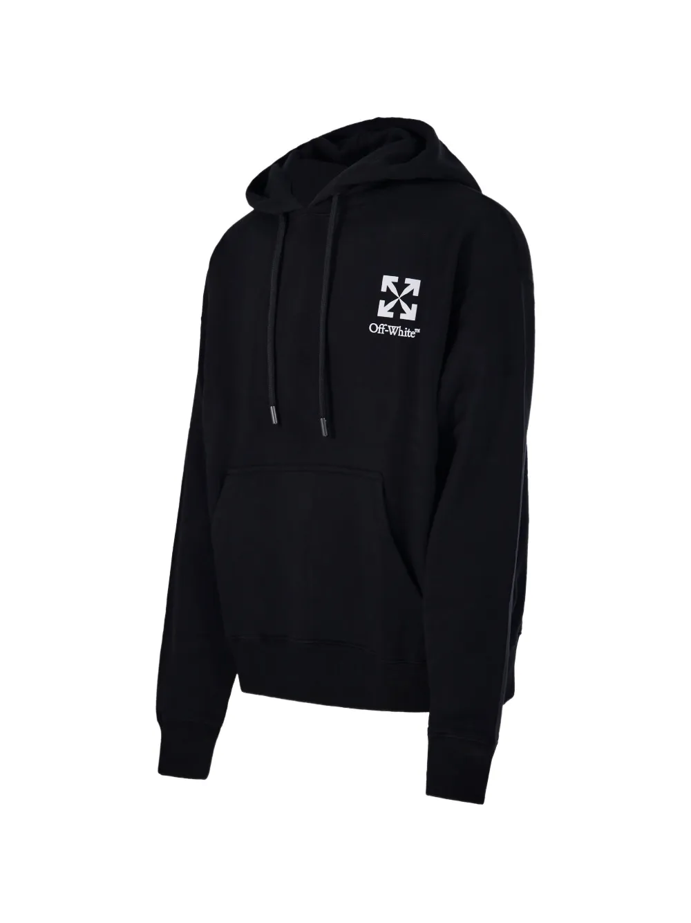 Off-White Hoodie met logoprint Zwart