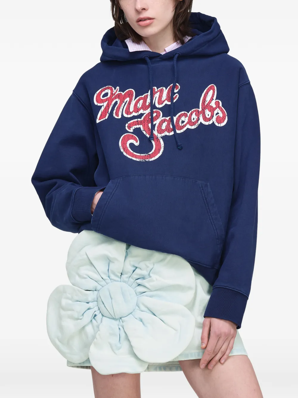 Marc Jacobs Hoodie met logoprint Blauw