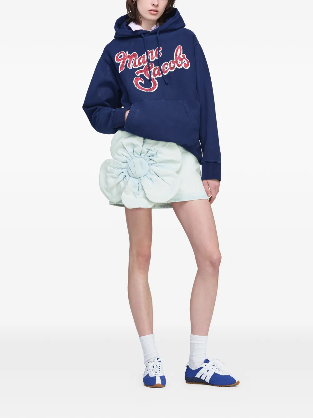  Marc Jacobs Sudadera Con Capucha Y Logo - Azul 