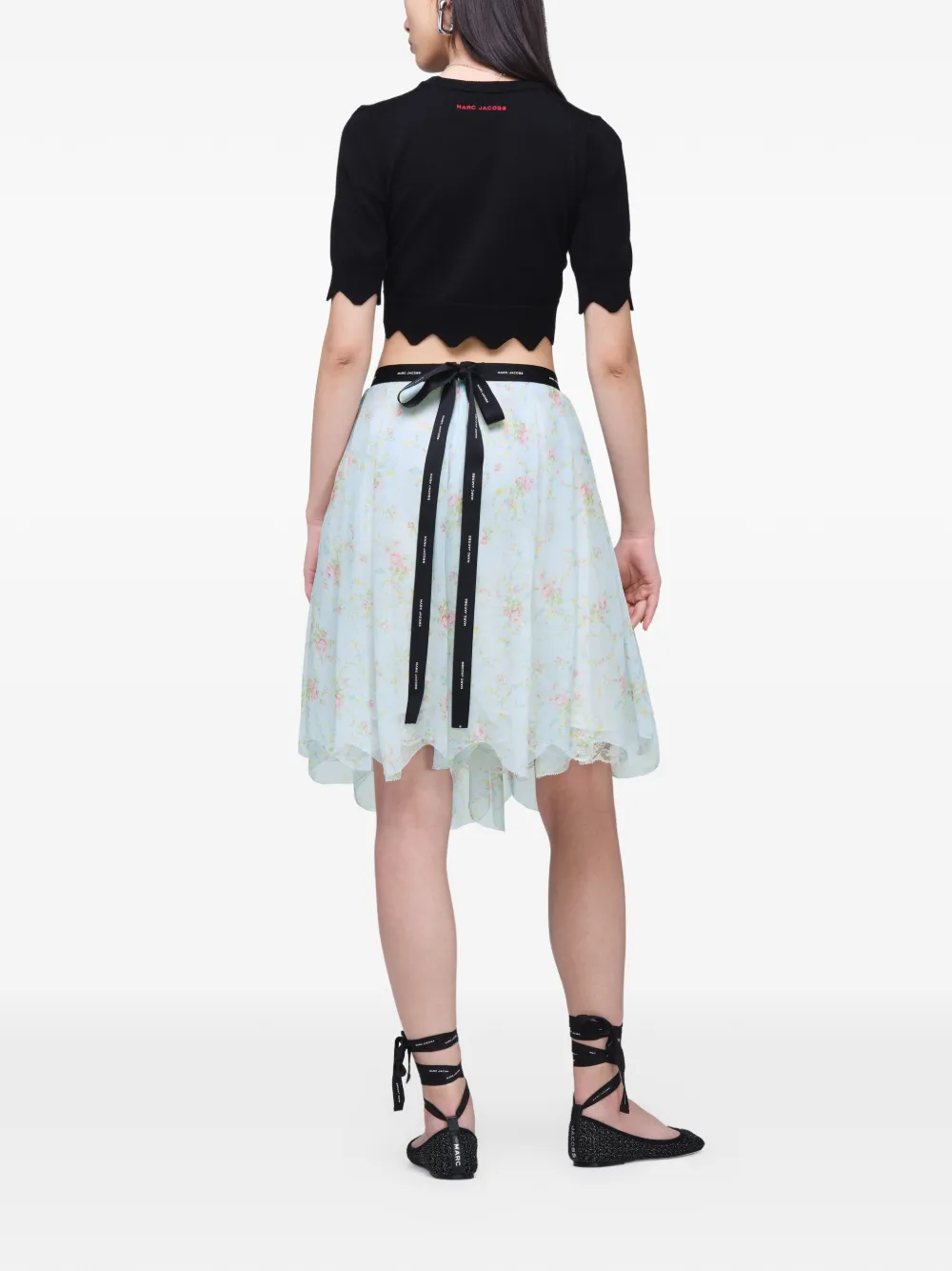 Marc Jacobs Chiffon mini-rok Blauw