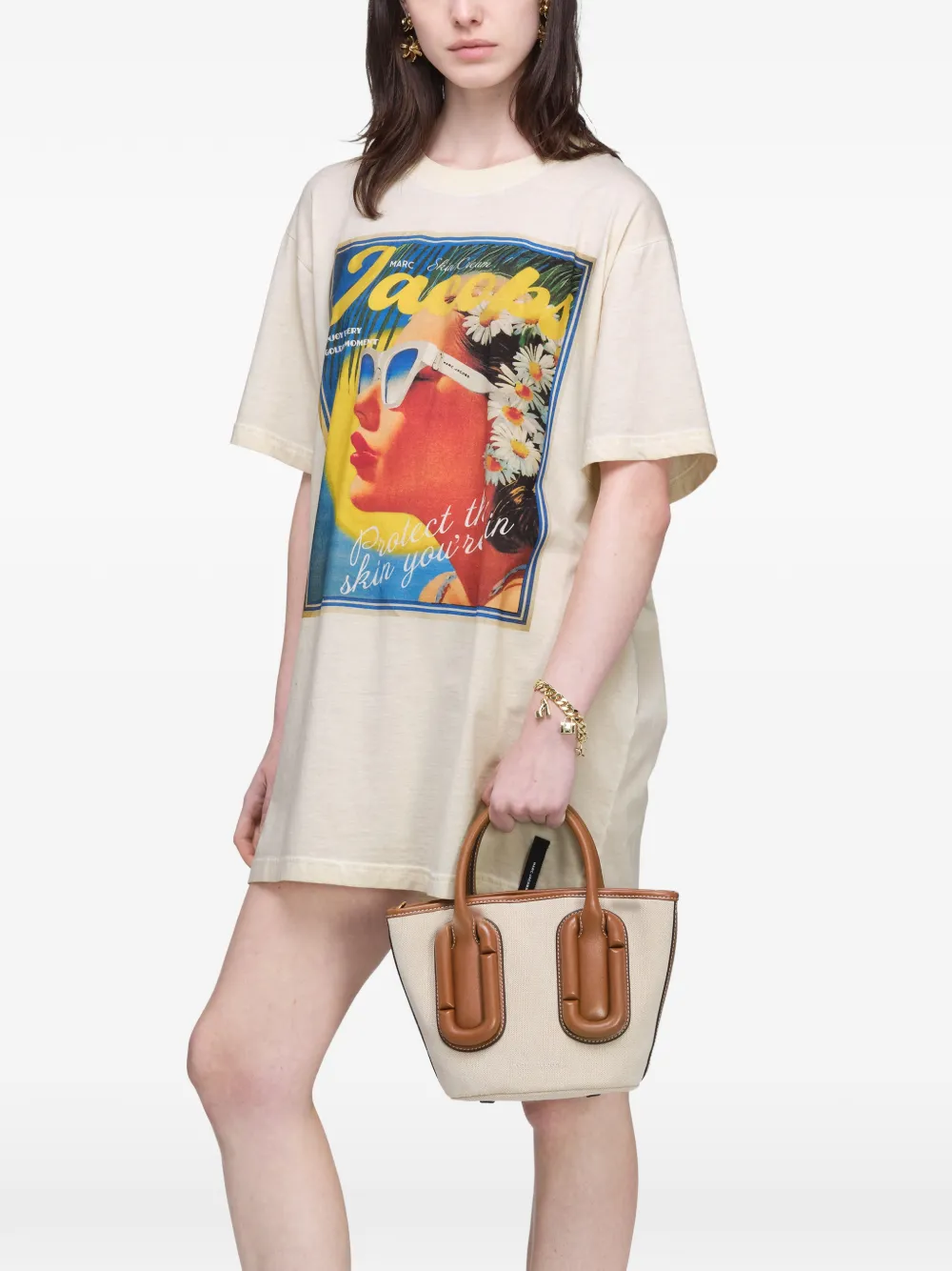 Marc Jacobs Kleine Babe canvas shopper Beige
