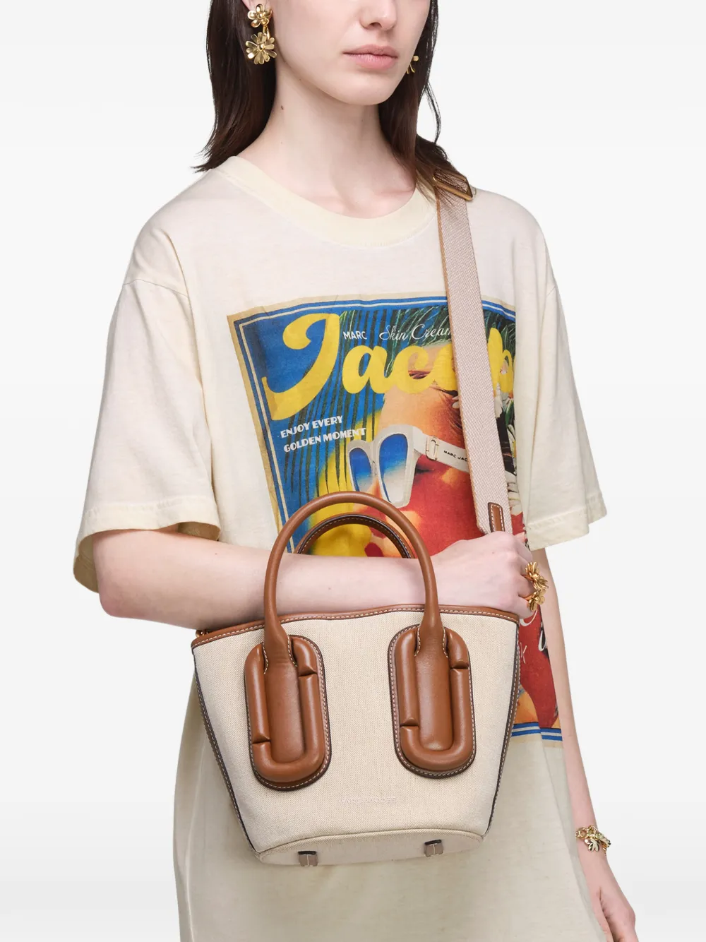 Marc Jacobs Kleine Babe canvas shopper Beige