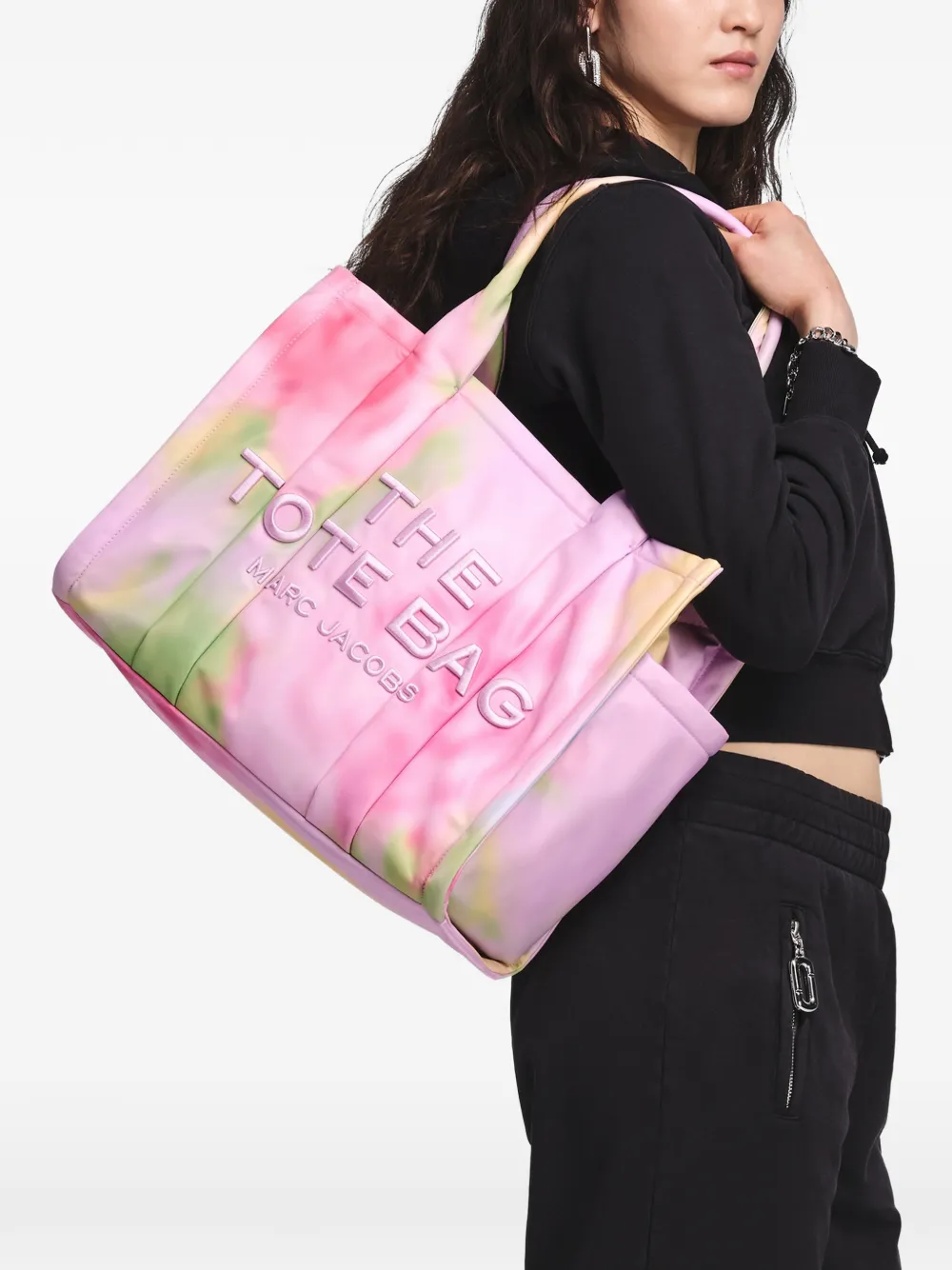 Marc Jacobs Grote shopper met bloemenprint Roze