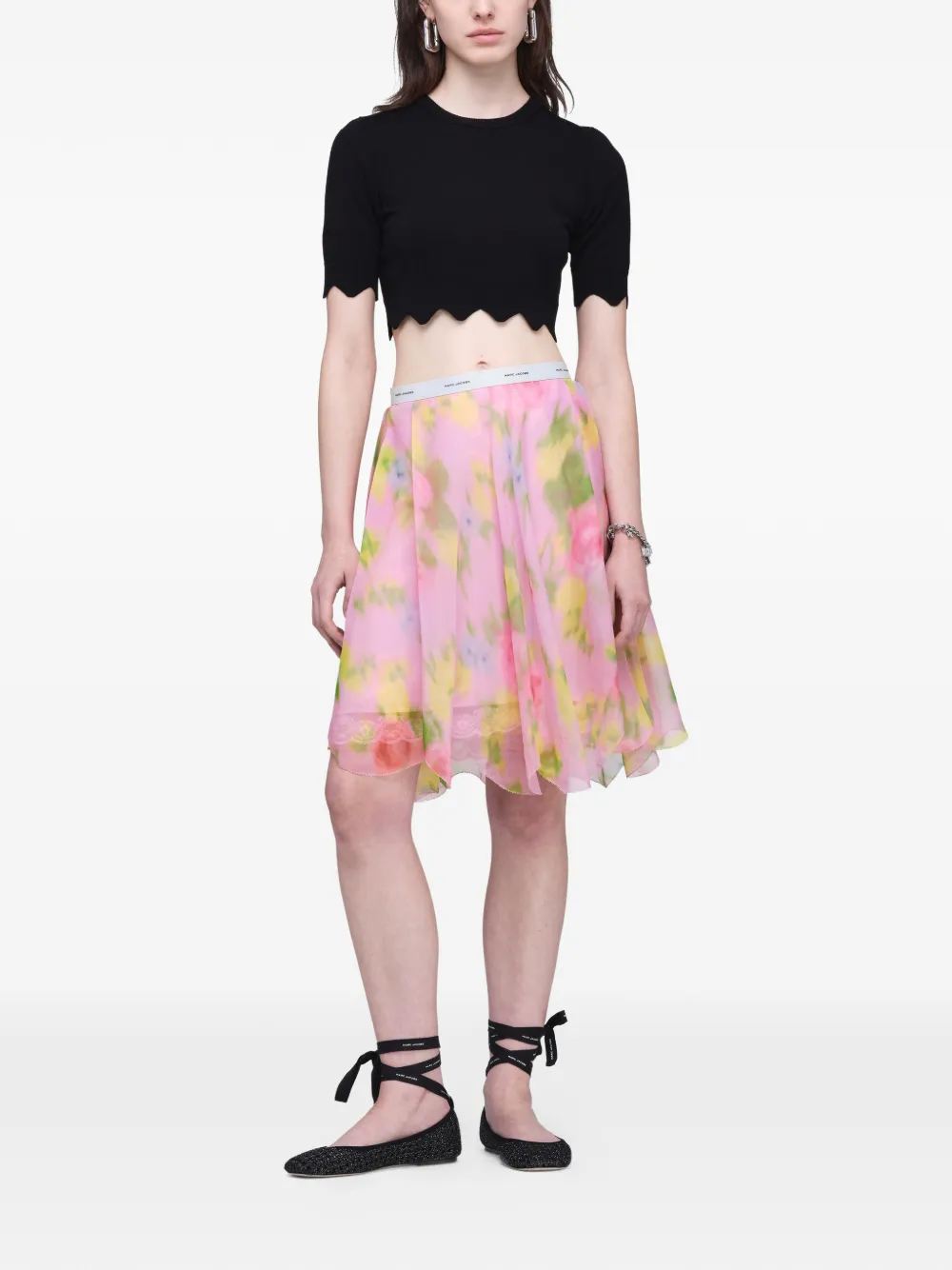  Marc Jacobs Minigonna A Fiori - Rosa 